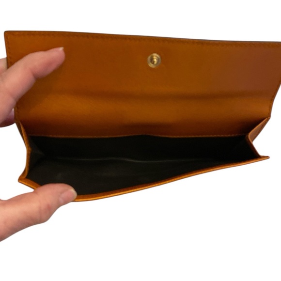 Gucci Guccissima Beige Marrone-Arancio Canva Cuore long wallet gently used - Picture 7 of 12